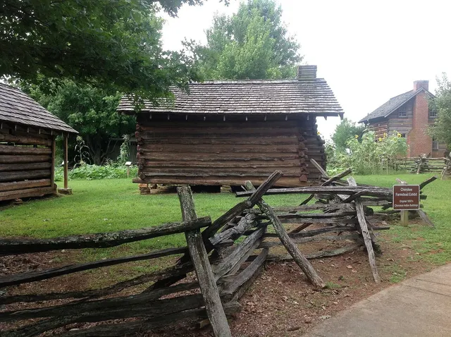 A split-rail fence along a property